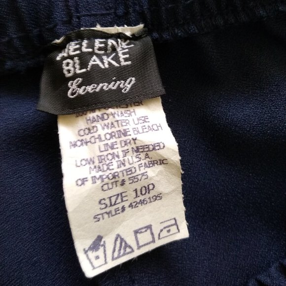 Helene Blake Evenings Women's Navy Formal Pantsuit - Picture 7 of 7